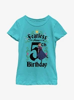Disney Frozen Anna Birthday 5 Youth Girls T-Shirt