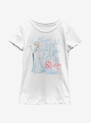 Disney Frozen Birthday Queen Eight Youth Girls T-Shirt