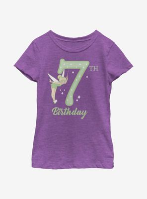 Disney Peter Pan Tink Seventh Birthday Youth Girls T-Shirt