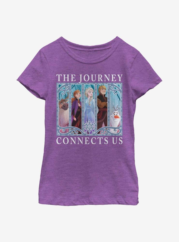 Disney Frozen 2 Box Up Group Youth Girls T-Shirt