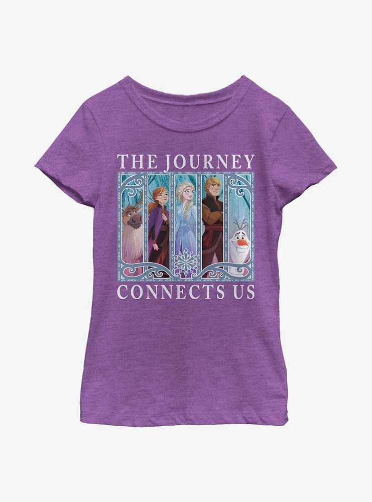 Disney Frozen 2 Box Up Group Youth Girls T-Shirt