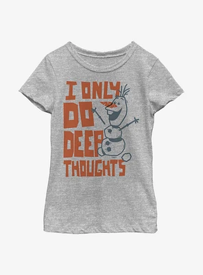 Disney Frozen 2 Deep Thoughts Youth Girls T-Shirt