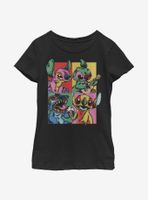 Disney Lilo And Stitch Grunge Youth Girls T-Shirt