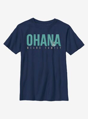 Disney Lilo And Stitch Ohana Bold Youth T-Shirt