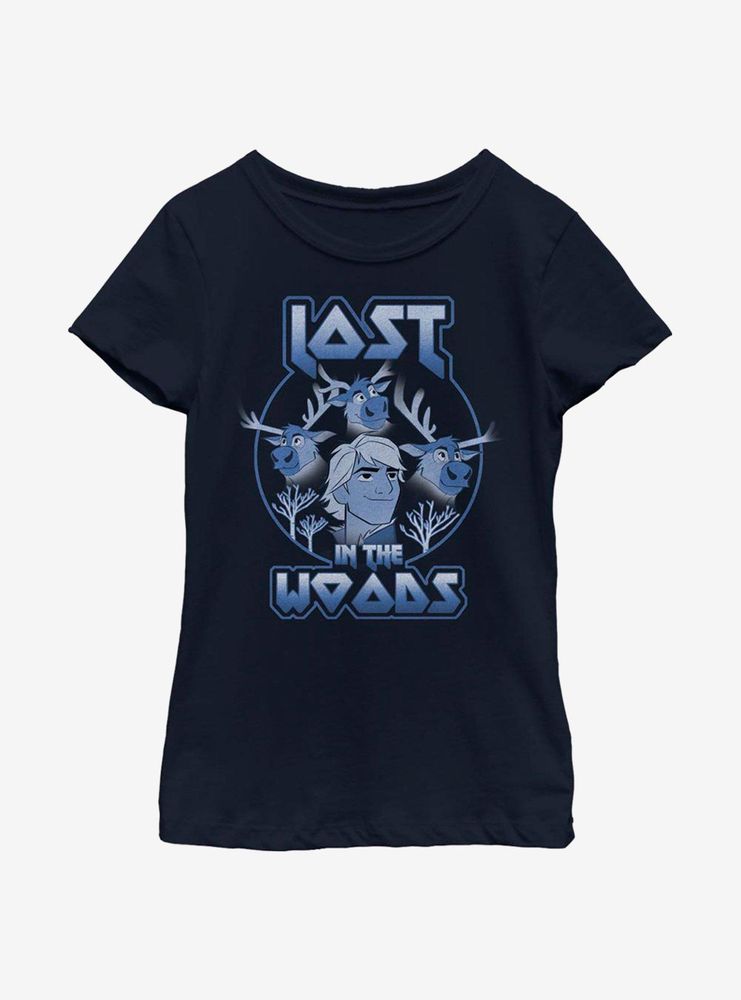 Disney Frozen 2 Kristoff Lost The Woods Band Youth Girls T-Shirt