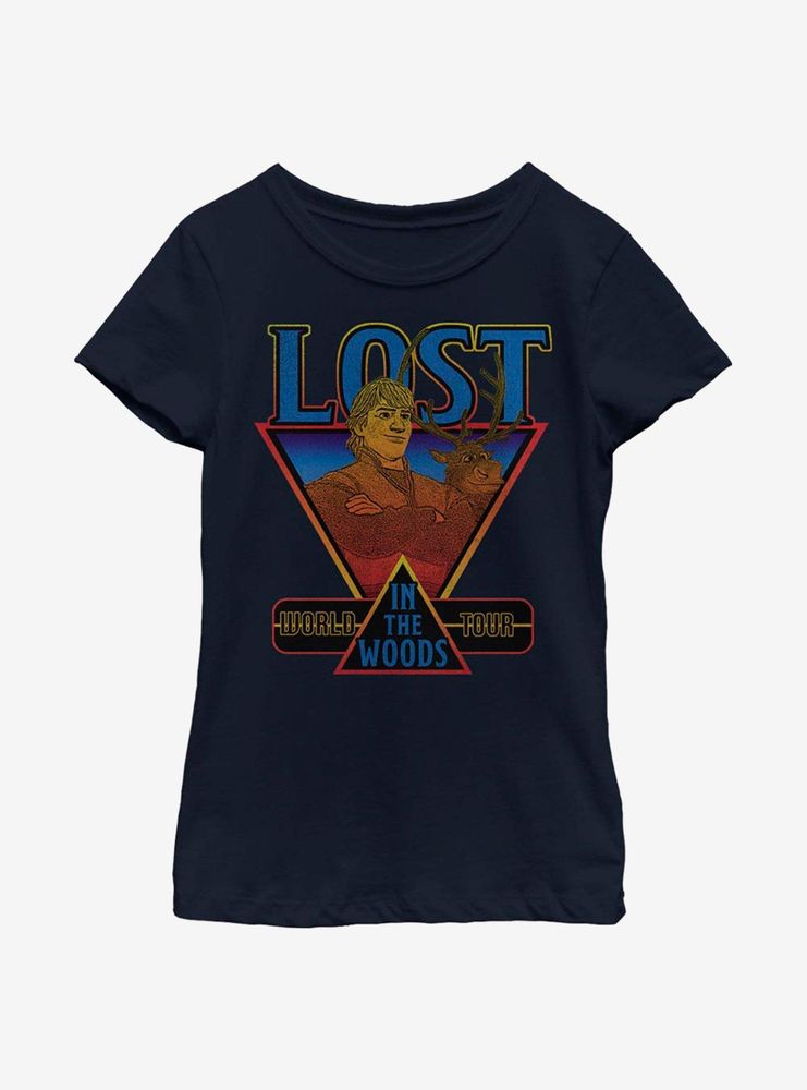 Disney Frozen 2 Lost The Woods World Tour Youth Girls T-Shirt