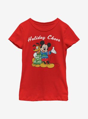 Disney Mickey Mouse Duo Cheer Youth Girls T-Shirt