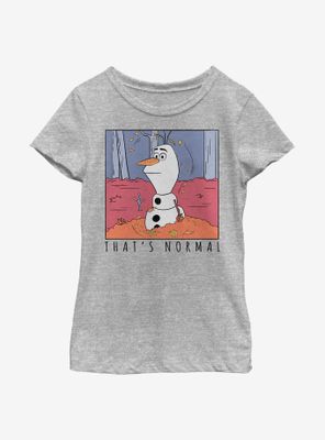 Disney Frozen 2 Olaf That's Normal Youth Girls T-Shirt