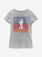 Disney Frozen 2 Olaf That's Normal Youth Girls T-Shirt