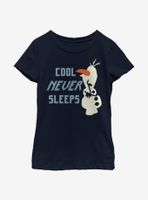 Disney Frozen 2 Olaf Never Sleeps Youth Girls T-Shirt