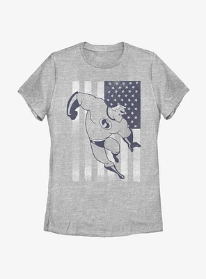 Disney Pixar The Incredibles Incredible Flag Womens T-Shirt