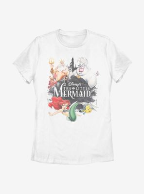 Disney The Little Mermaid Watercolor Womens T-Shirt