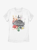 Disney The Little Mermaid Watercolor Womens T-Shirt