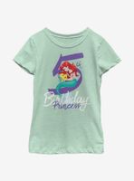 Disney The Little Mermaid Birthday Five Youth Girls T-Shirt