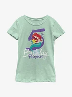 Disney The Little Mermaid Birthday Five Youth Girls T-Shirt