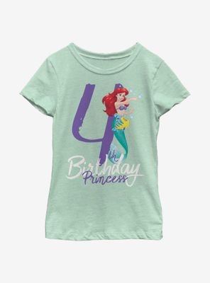 Disney The Little Mermaid Birthday Four Youth Girls T-Shirt