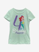 Disney The Little Mermaid Birthday Four Youth Girls T-Shirt