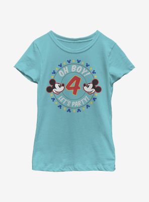 Disney Mickey Mouse Oh Boy 4 Youth Girls T-Shirt
