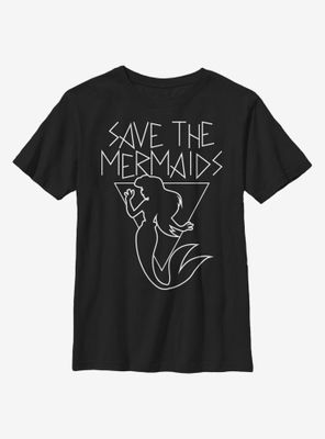 Disney The Little Mermaid Save Mermaids Youth T-Shirt