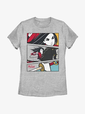 Disney Mulan Action Panels Womens T-Shirt