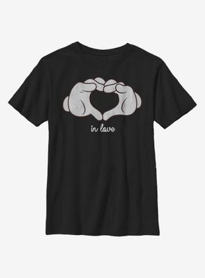 Disney Mickey Mouse Glove Heart Youth T-Shirt