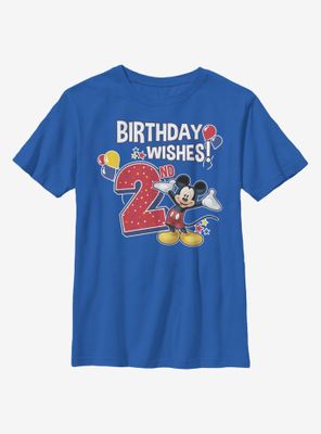 Disney Mickey Mouse Birthday 2 Youth T-Shirt