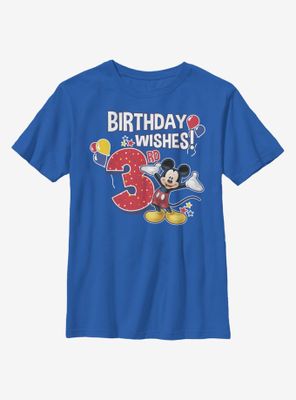 Disney Mickey Mouse Birthday 3 Youth T-Shirt