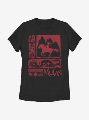 Disney Mulan Block Womens T-Shirt