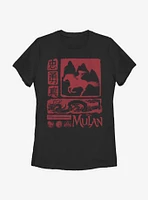Disney Mulan Block Womens T-Shirt
