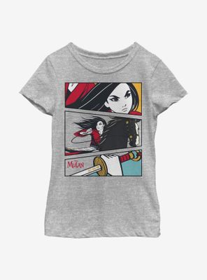 Disney Mulan Action Panels Youth Girls T-Shirt
