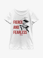 Disney Mulan Fierce And Fearless Youth Girls T-Shirt
