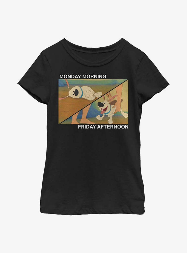 Disney Mulan Monday To Friday Youth Girls T-Shirt