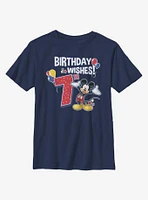 Disney Mickey Mouse Birthday 7 Youth T-Shirt
