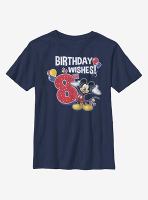 Disney Mickey Mouse Birthday 8 Youth T-Shirt