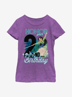 Disney Mulan Two Birthday Youth Girls T-Shirt
