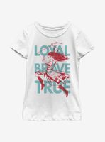 Disney Mulan Loyal, Brave, True Youth Girls T-Shirt
