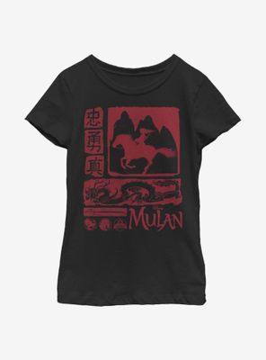 Disney Mulan Block Youth Girls T-Shirt