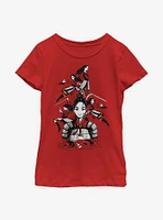 Disney Mulan Poses Youth Girls T-Shirt