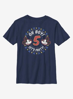 Disney Mickey Mouse Oh Boy 5 Youth T-Shirt