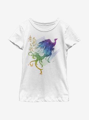 Disney Mulan Watercolor Phoenix Youth Girls T-Shirt