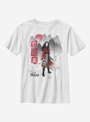 Disney Mulan Loyal Brave True Youth T-Shirt