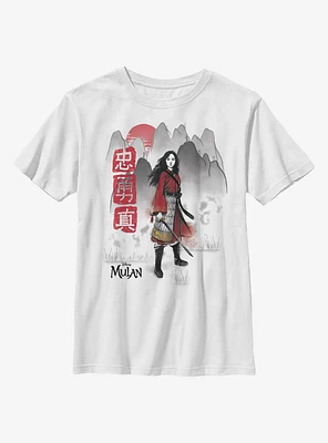 Disney Mulan Loyal Brave True Youth T-Shirt