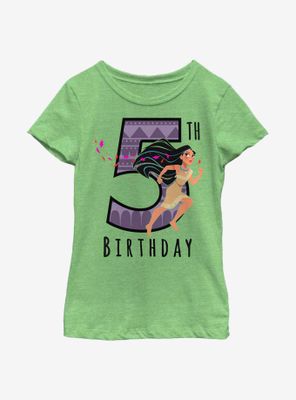 Disney Pocahontas Birthday 5 Youth Girls T-Shirt