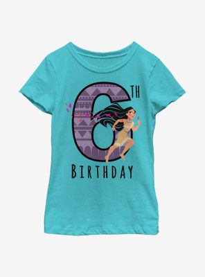 Disney Pocahontas Birthday 6 Youth Girls T-Shirt