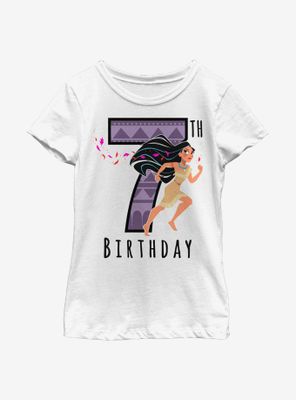 Disney Pocahontas Birthday 7 Youth Girls T-Shirt