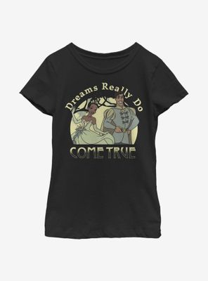 Disney The Princess And Frog Dreams Do Come True Youth Girls T-Shirt