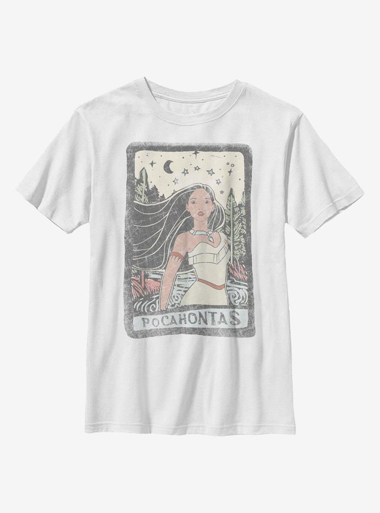 Disney Pocahontas Block Bottom Text Youth T-Shirt