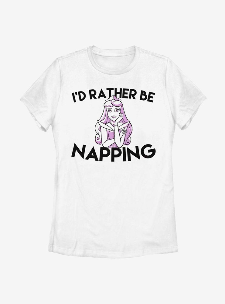 Disney Sleeping Beauty I'd Rather Be Napping Womens T-Shirt