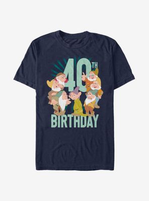 Disney Snow White Dwarfs Fourtieth Birthday T-Shirt