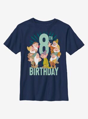 Disney Snow White Dwarfs Eighth Birthday Youth T-Shirt